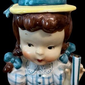 Vintage Girl Blue 1950’s 1970’s Headvase